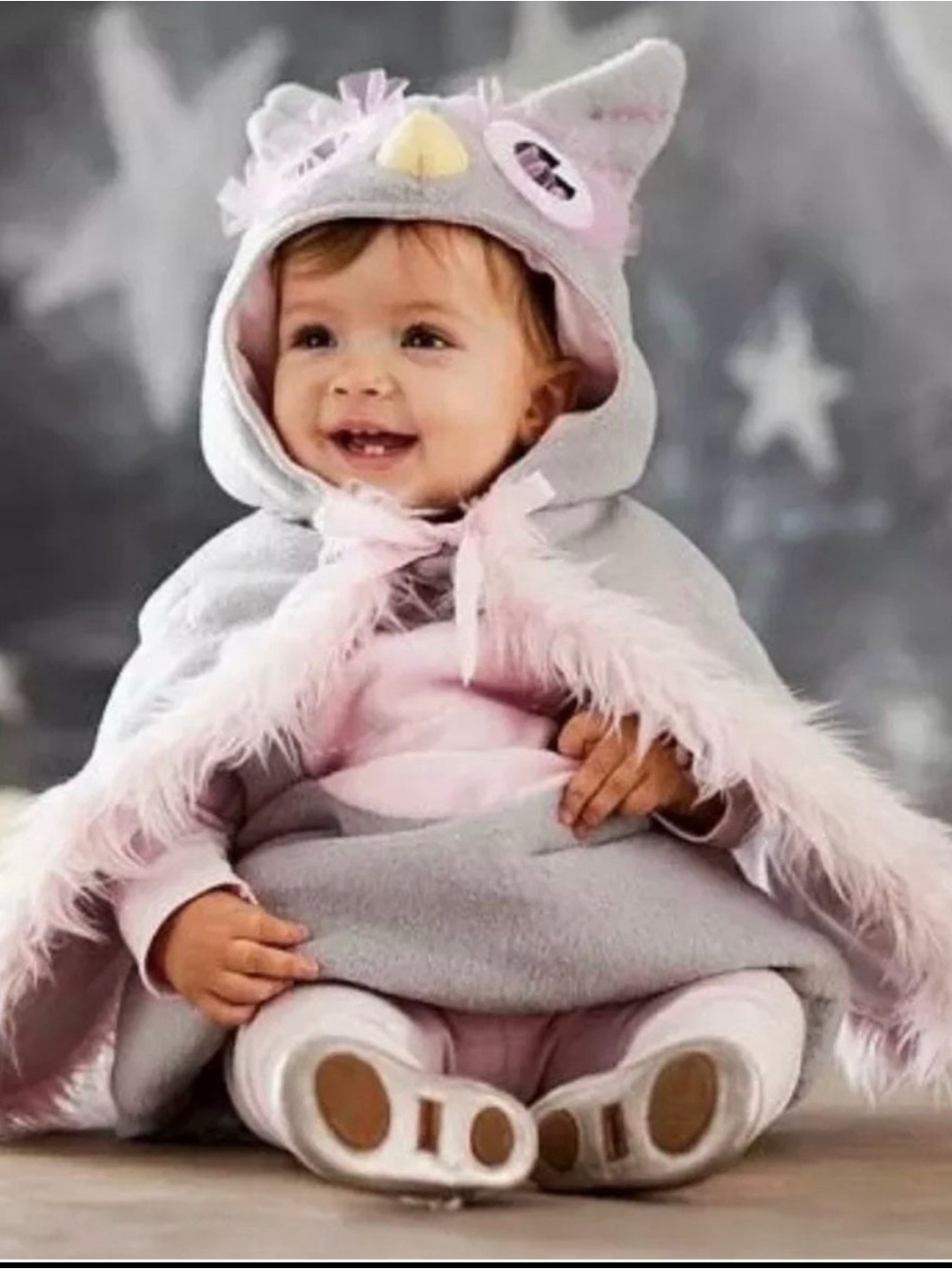 Pottery Barn Girls BABY OWL 2pc Plush COSTUME Sz 12-24M